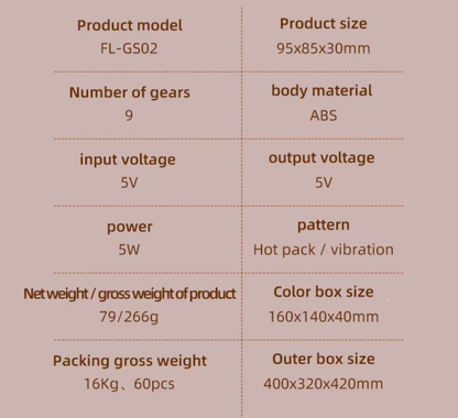 Portable Mini Wireless Electric Gua Sha Board Rechargeable Facial Beauty Massager Massage Hammer for Body Back Heat Function