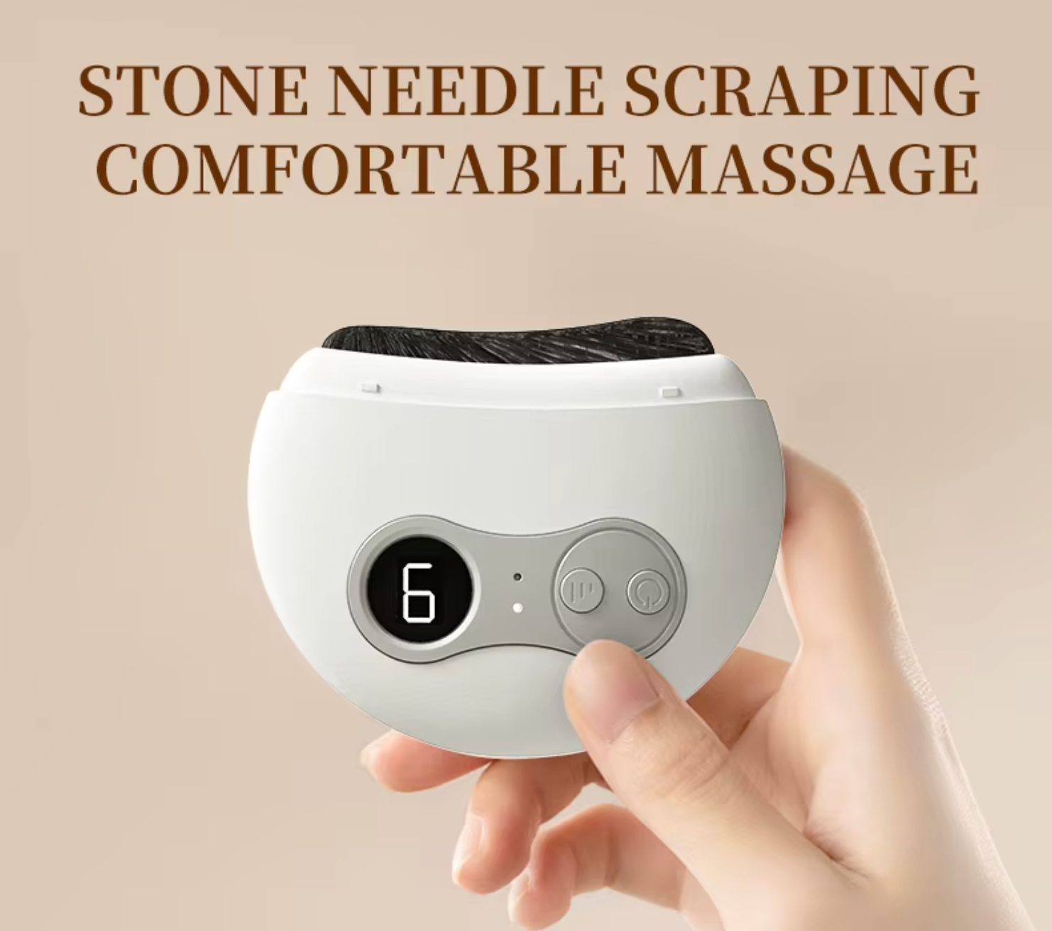 Portable Mini Wireless Electric Gua Sha Board Rechargeable Facial Beauty Massager Massage Hammer for Body Back Heat Function